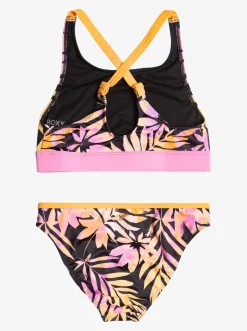 Femme Roxy Active Joy - Ensemble De Bikini Crop-Top Pour Filles 6-16 Ans