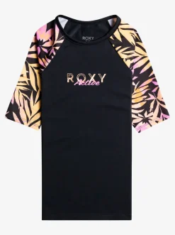 Femme Roxy Active Joy - Lycra A Manches 3/4 Pour Filles 6-16 Ans