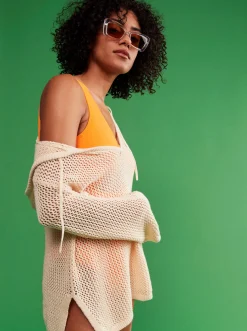 Femme Roxy After Beach Break - Haut A Capuche Poncho Pour Femme
