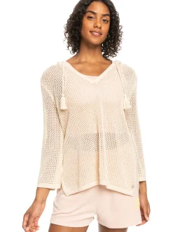Femme Roxy After Beach Break - Haut A Capuche Poncho Pour Femme