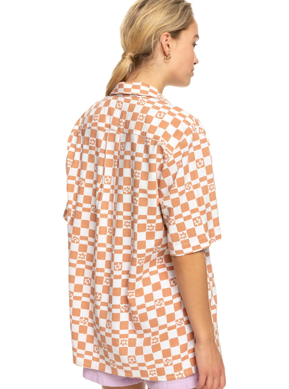 Femme Roxy Aloha Sunset Check - Chemise Manches Courtes Pour Femme