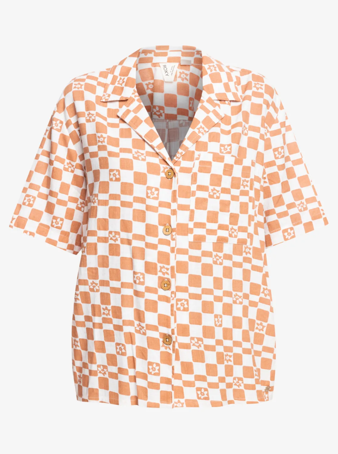 Femme Roxy Aloha Sunset Check - Chemise Manches Courtes Pour Femme