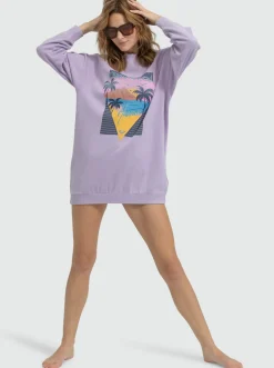 Femme Roxy Breaking Waves - Robe Sweat Pour Femme