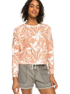 Femme Roxy Current Mood - Haut En Tricot Cotele A Manches Longues Pour Femme