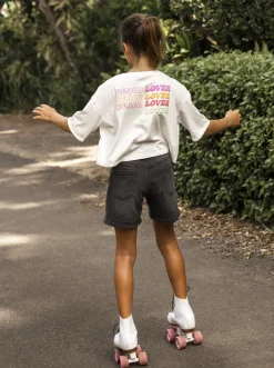 Femme Roxy Find Your Way Back - Bermuda En Jean Pour Fille 10-16 Ans