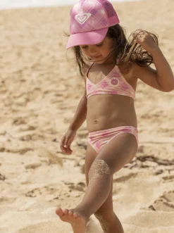 Femme Roxy Flower Plaid - Ensemble De Bikini Triangle Pour Fille 2-7 Ans