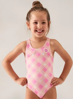 Femme Roxy Flower Plaid - Maillot De Bain Une Piece Pour Fille 2-7 Ans