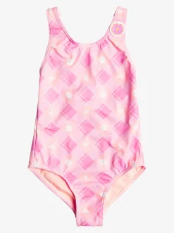 Femme Roxy Flower Plaid - Maillot De Bain Une Piece Pour Fille 2-7 Ans