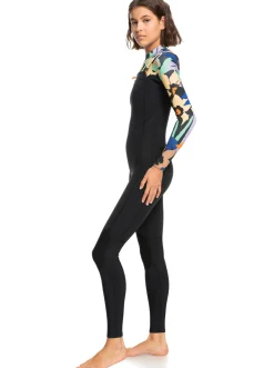 Femme Roxy 3/2Mm Current Of Cool - Combinaison De Surf Zip Poitrine Pour Femme