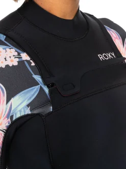 Femme Roxy 3/2Mm Swell Series - Combinaison De Surf Zip Poitrine Pour Femme