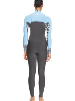 Femme Roxy 3/2Mm Swell Series - Combinaison De Surf Zip Poitrine Pour Femme