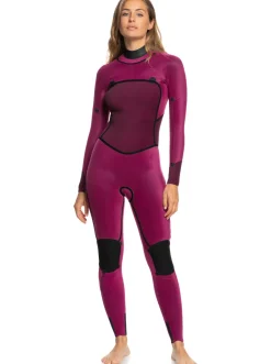 Femme Roxy 3/2Mm Swell Series - Combinaison De Surf Zip Poitrine Pour Femme