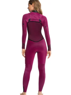 Femme Roxy 3/2Mm Swell Series - Combinaison De Surf Zip Poitrine Pour Femme