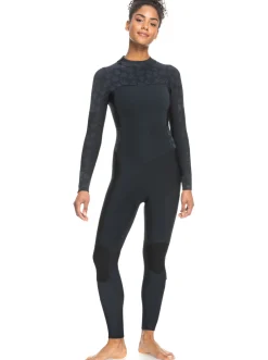 Femme Roxy 4/3Mm Swell Series - Combinaison Back Zip Pour Femme
