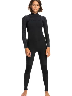 Femme Roxy 3/2Mm Swell Series - Combinaison De Surf Zip Poitrine Pour Femme
