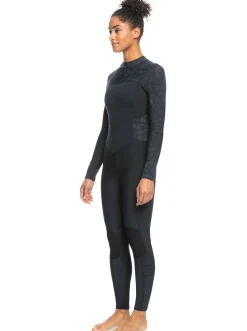 Femme Roxy 5/4/3Mm Swell Series - Haut En Néoprène Back Zip Pour Femme