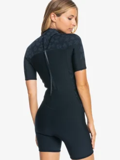 Femme Roxy 2Mm Swell Series - Springsuit Manches Courtes Back Zip Pour Femme