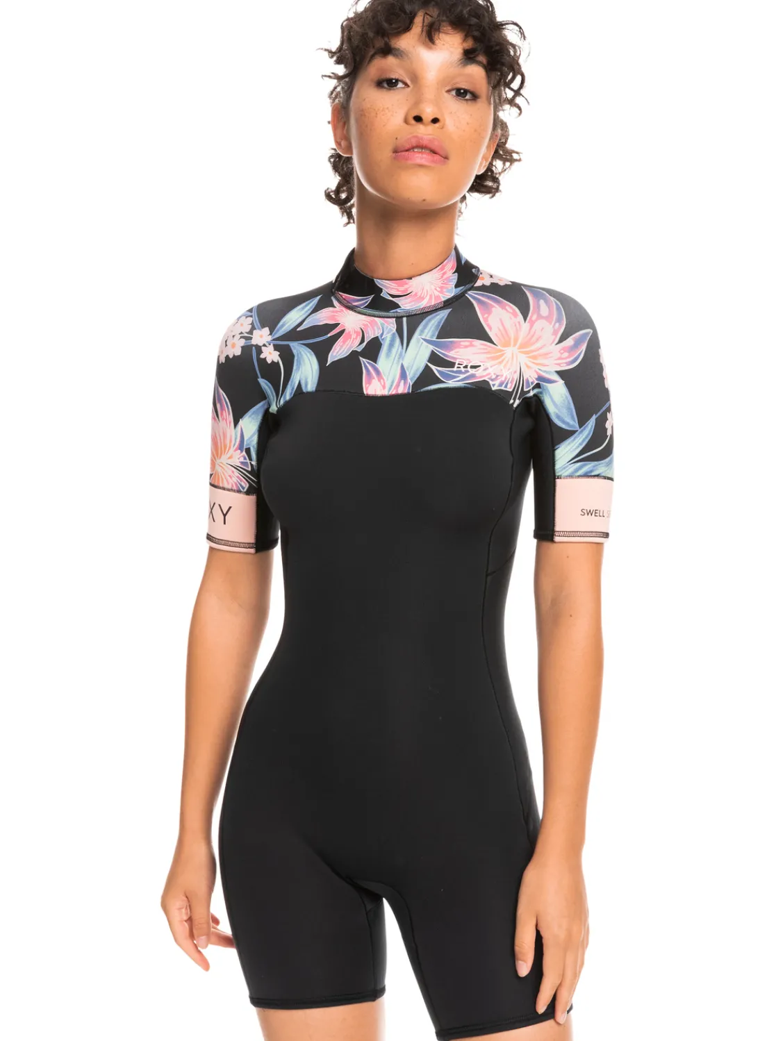 Femme Roxy 2Mm Swell Series - Springsuit Manches Courtes Back Zip Pour Femme