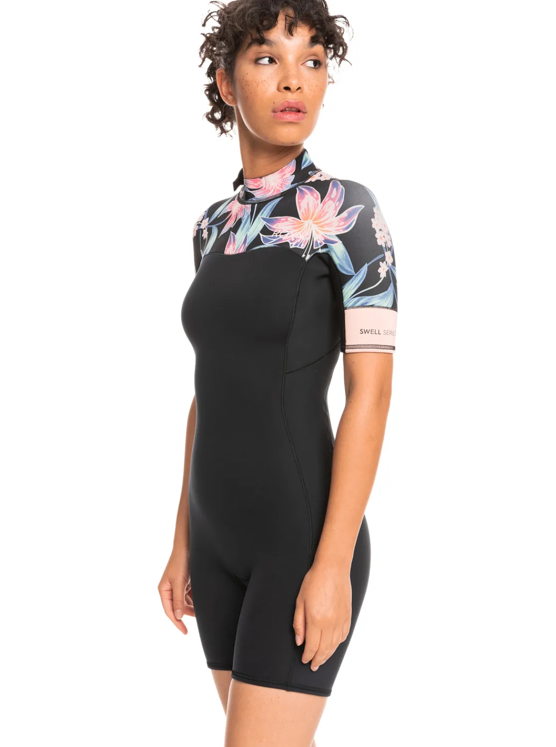 Femme Roxy 2Mm Swell Series - Springsuit Manches Courtes Back Zip Pour Femme