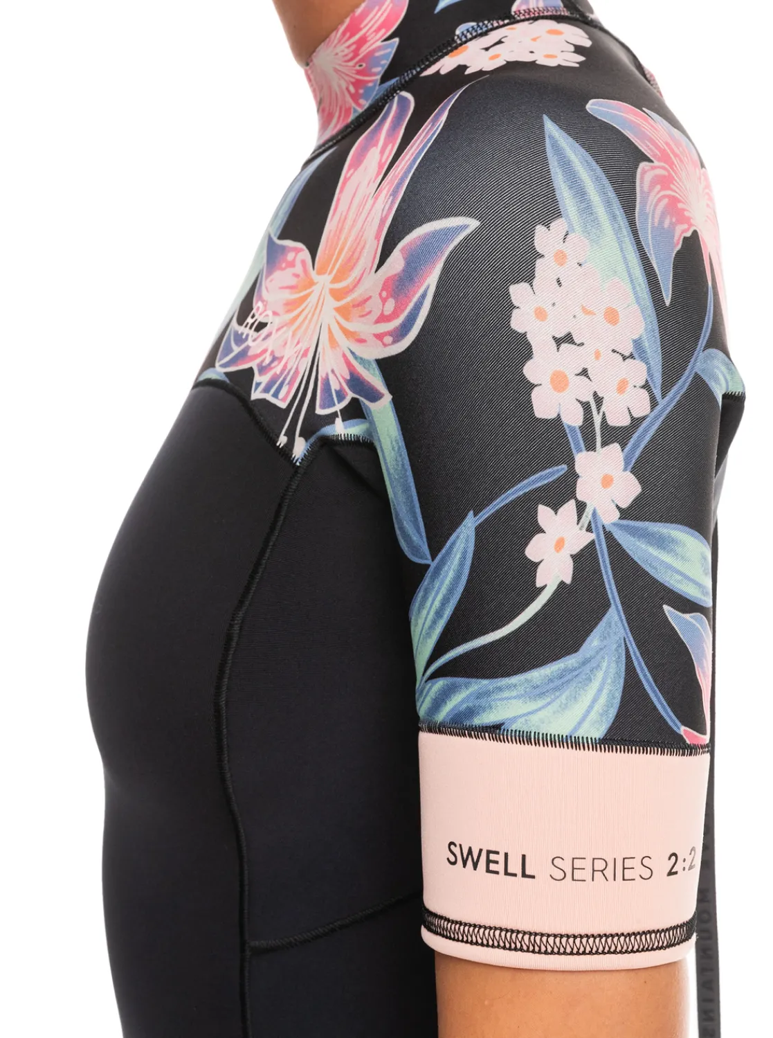 Femme Roxy 2Mm Swell Series - Springsuit Manches Courtes Back Zip Pour Femme
