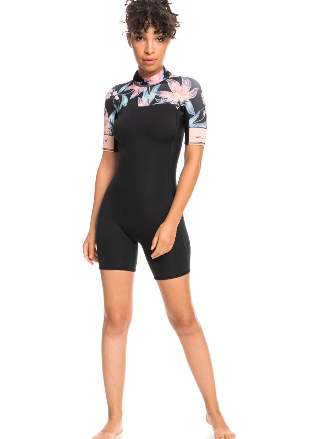 Femme Roxy 2Mm Swell Series - Springsuit Manches Courtes Back Zip Pour Femme