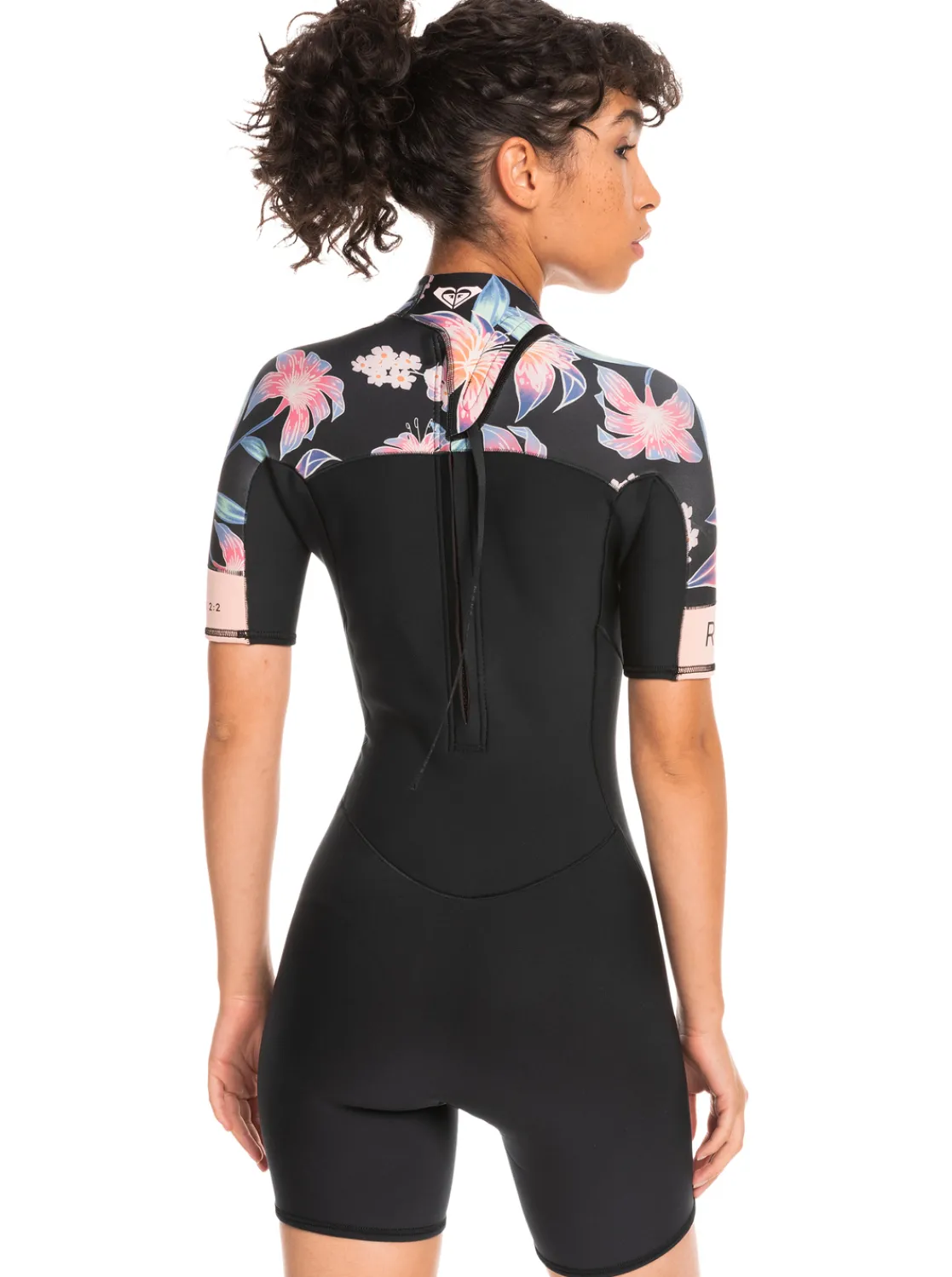 Femme Roxy 2Mm Swell Series - Springsuit Manches Courtes Back Zip Pour Femme