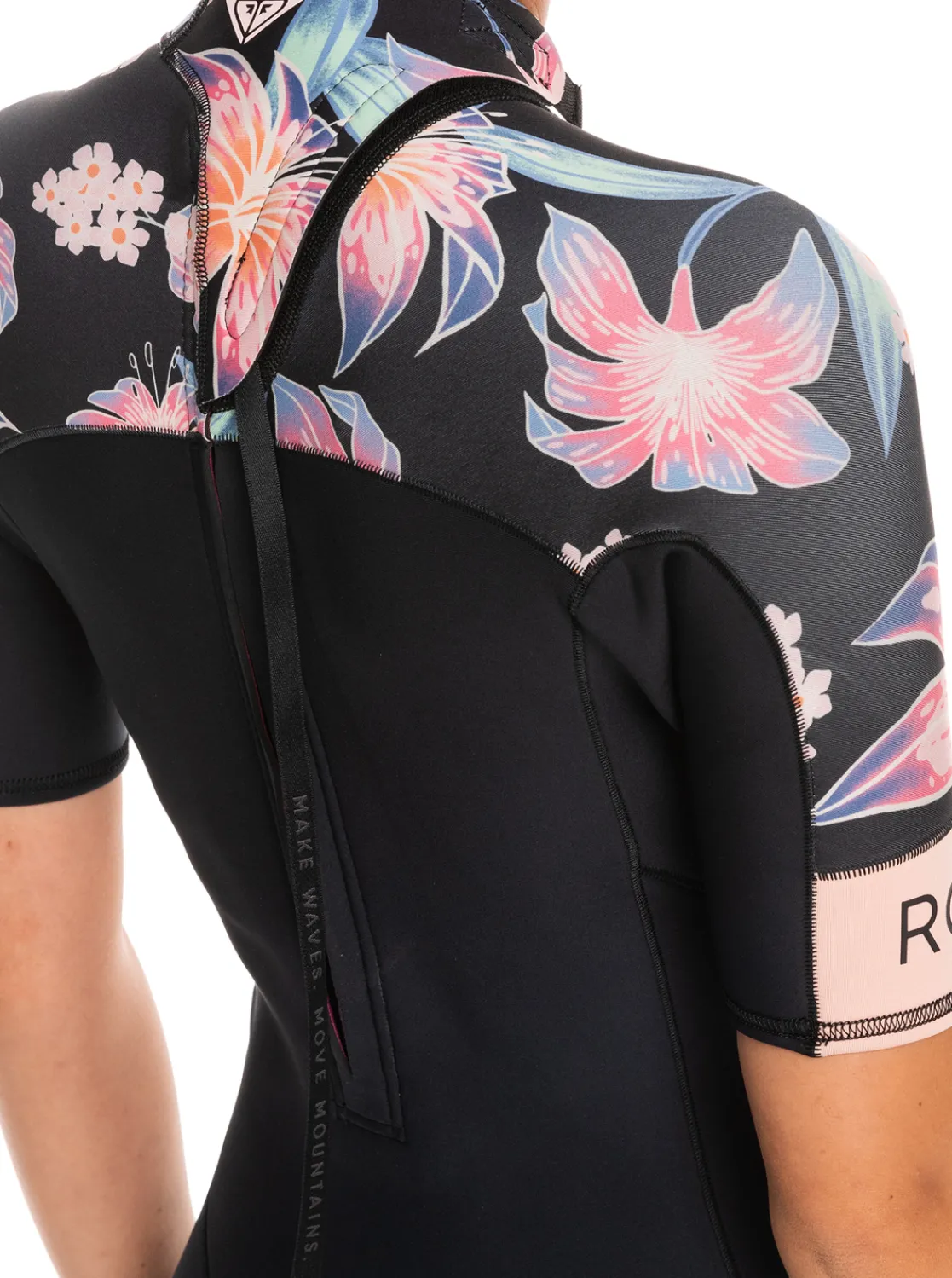 Femme Roxy 2Mm Swell Series - Springsuit Manches Courtes Back Zip Pour Femme
