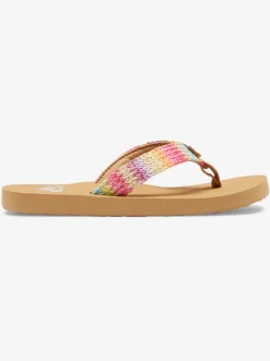 Femme Roxy Porto Raffia - Tongs Pour Fille