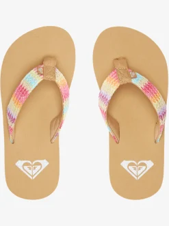 Femme Roxy Porto Raffia - Tongs Pour Fille