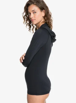 Femme Roxy Essentials - Lycra Manches Longues Zippe Avec Capuche Upf 50 Pour Femme