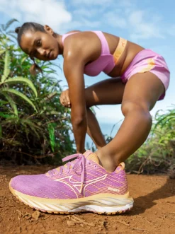 Femme Roxy X Mizuno Wave Rider 26 - Chaussures De Course Pour Femme
