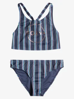 Femme Roxy Swim For Days - Ensemble De Bikini Crop-Top Pour Filles 6-16 Ans