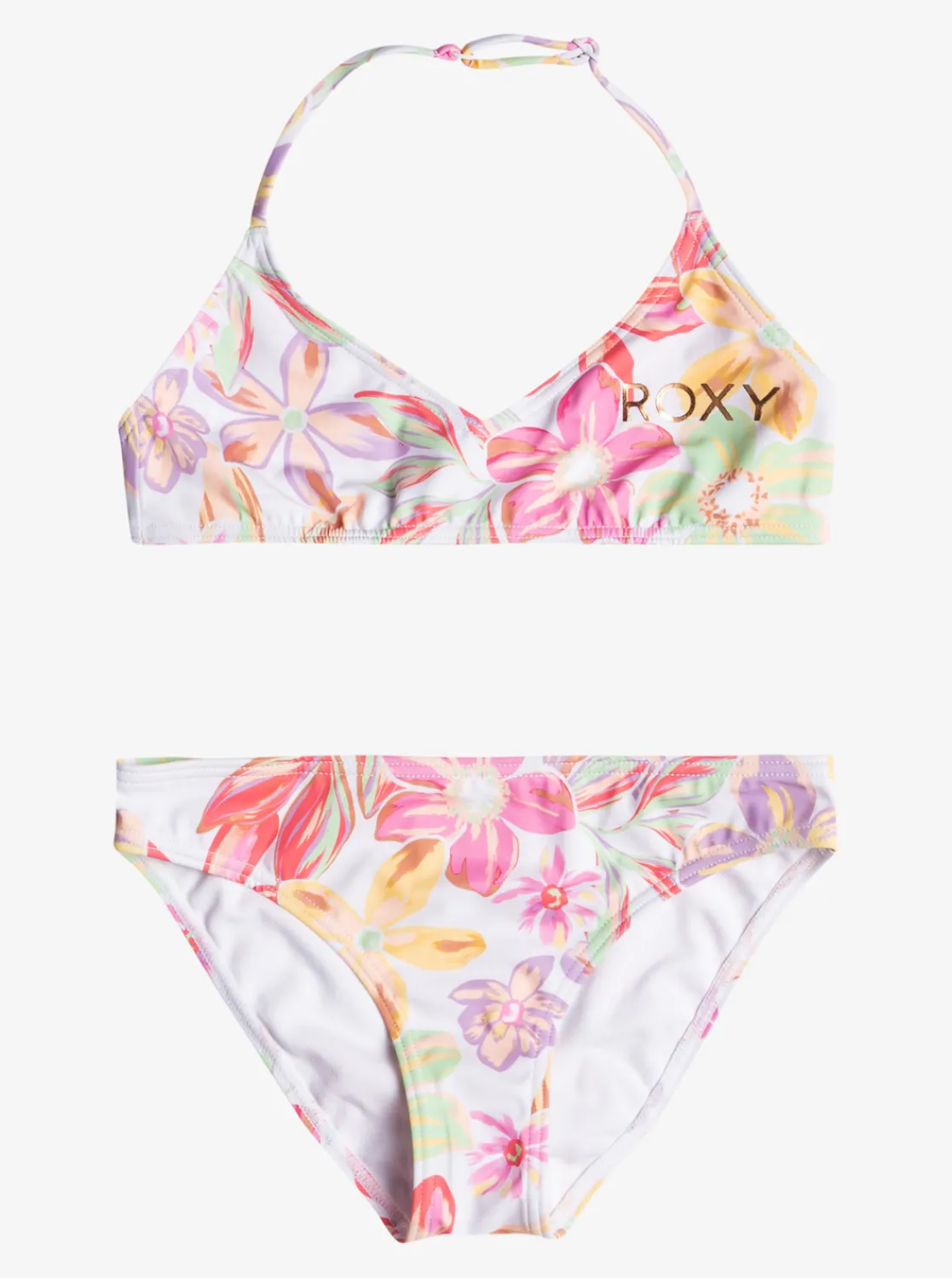 Femme Roxy Tropical Time - Ensemble De Bikini Triangle Pour Filles 7-16 Ans